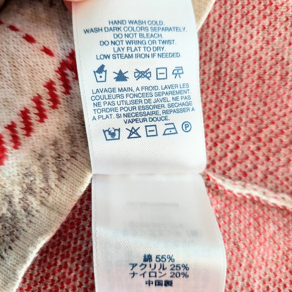 Lands End Lofty Mockneck Sweater Jaquard Plaid Tight Knit Cotton Blend Casual - Picture 9 of 10